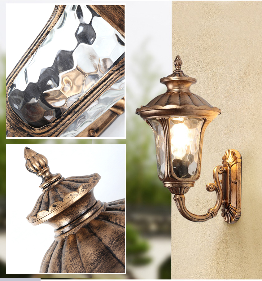 HOFSTEIN Außen-Kandelaber Dalasjo – 226 Cm Hohe Wegeleuchte, 3x E27, Schwarz/Klar, Metall/Glas, IP44 – Retro-Design Für Garten & Hof