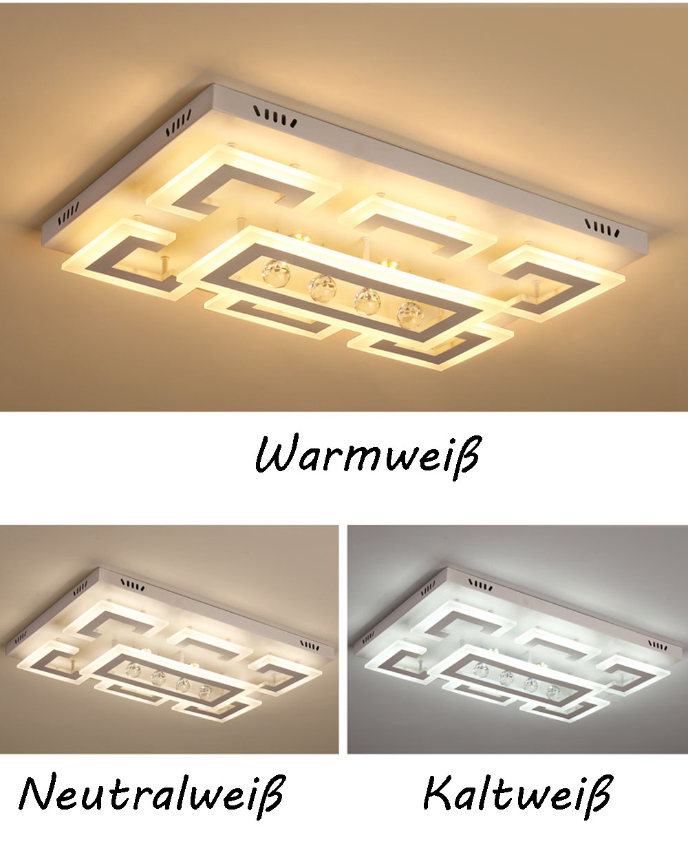 Deckenlampe | Lichtfarbe Deckenleuchte XW803 LED eBay Fernbedienung einstellbar dimmbar